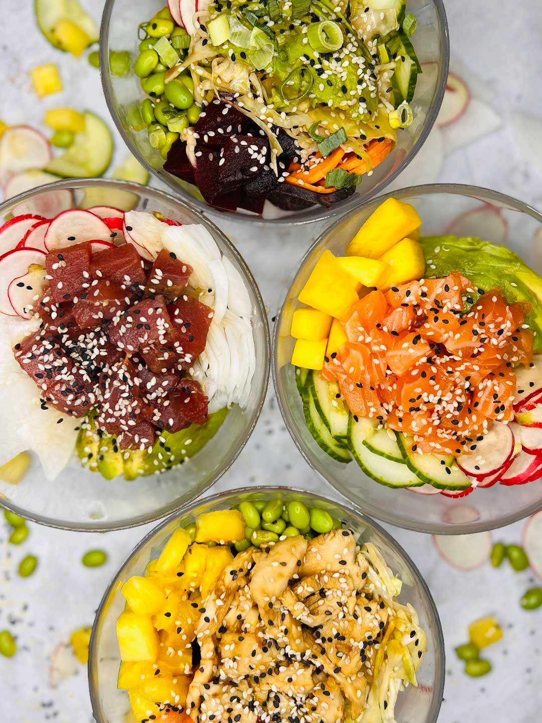 Poke Bowl et Salade d'algues