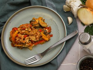 Tarte aux légumes parmesane