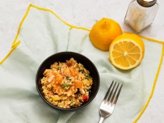 Salade de saumon mariné au quinoa