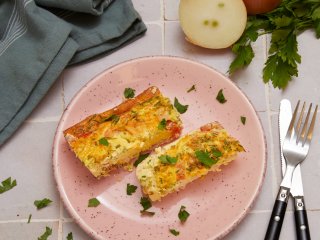 Omelette roulée jambon fromage frais