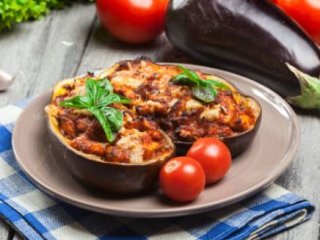 Aubergine farcie féta ratatouille