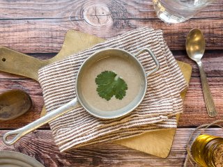 Velouté de champignons aux fèves de tonka