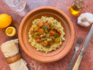 Couscous aux légumes et au citron confit