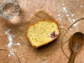 Cake aux framboises