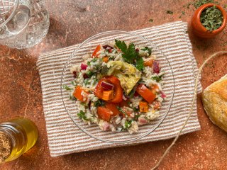 Salade composée légumes et riz basmati