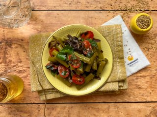 Haricots verts balsamiques aux graines de sésame