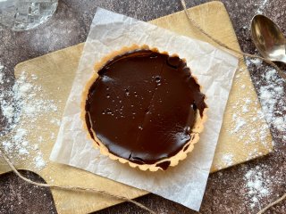 Tarte cacao crème d'amandes