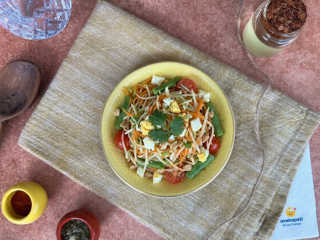 Salade de papaye verte à l'oeuf