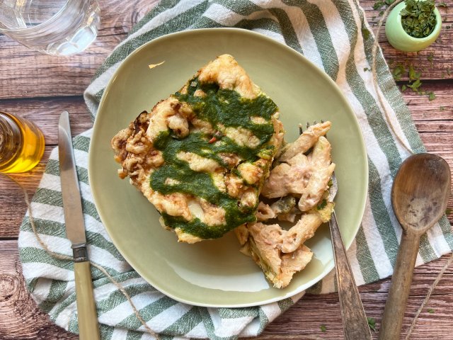 Gratin de pennes aux légumes