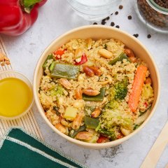 Wok aux légumes et au quinoa