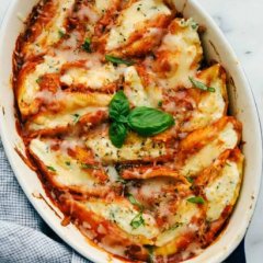 Poêlée d'aubergines orzo