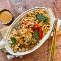 Bœuf au curry rouge