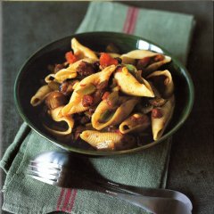 Lieu et conchiglies caponata