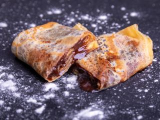 Crêpe au chocolat et gingembre confit