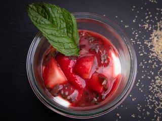 Panna cotta fraises et citron