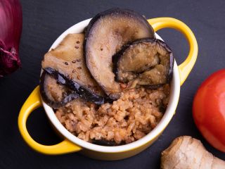 Poêlée d'aubergines à la thaïlandaise