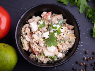 Salade de quinoa poire et feta