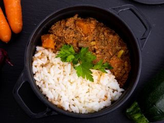 Sauté de boeuf orzo à la turque