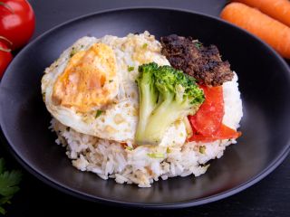 Burger hawaïen loco moco