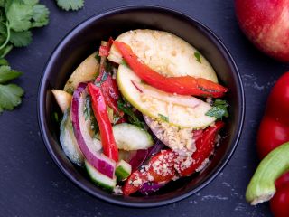 Salade fraîcheur aux noisettes