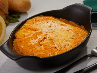 Gratin de patate douce au lait de coco