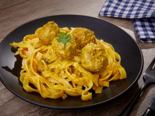 Boulettes de bœuf et tagliatelles citronnées