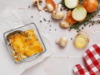 Gratin de chou-fleur aux aubergines