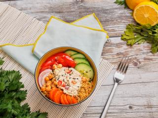 Poke bowl du Levant façon taboulé