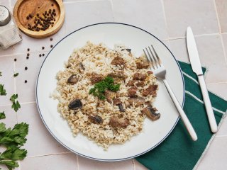 Sauté de bœuf forestière