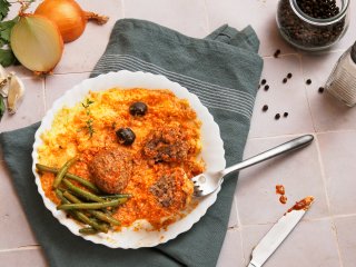 Boulettes de bœuf et polenta provençale