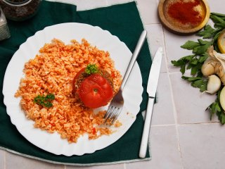 Tomates persillées farcies au boeuf