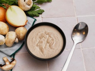 Velouté de lentilles aux champignons