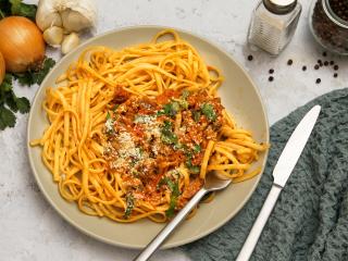 Linguine all'amatriciana rossa