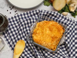 Gratin de poisson au curcuma