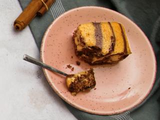 Gâteau tigré rhum cacao