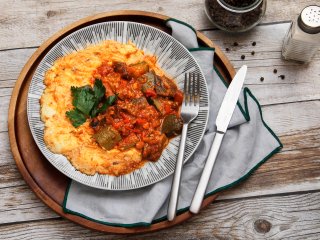 Poêlée d'aubergines à la turque