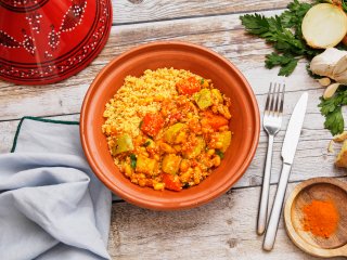 Tajine aux légumes et aux haricots blancs