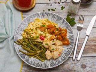 Boulettes de bœuf et carottes au curcuma