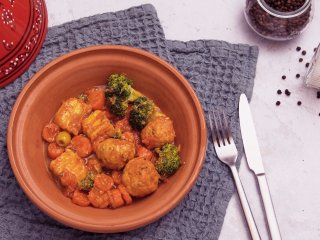 Tajine aux boulettes de poisson