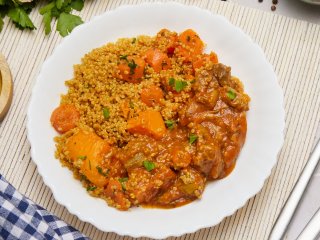 Veau poêlé quinoa tomaté