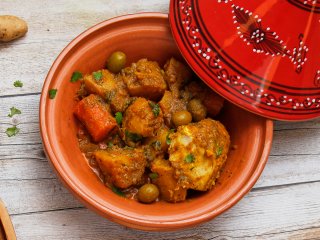 Tajine au poulet et au citron confit