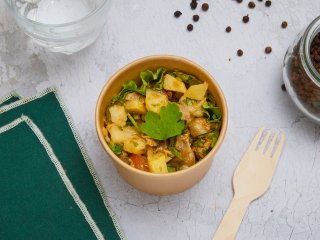 Salade de gésiers aux pommes de terre