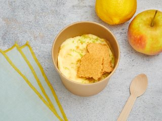 Pommes et chocolat blanc façon parmentier