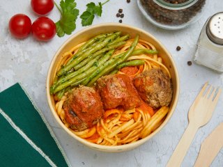 Boulettes de bœuf aux linguines