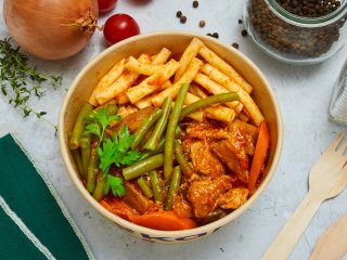 Sauté de veau macaronis