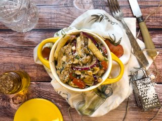 Salade de poulet au basilic