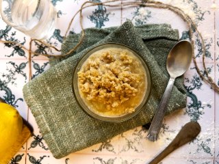 Crumble aux pommes et flocons d'avoine