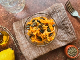 Salade de carottes à l'orientale