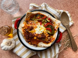 Enchiladas rouges végétariennes