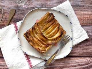 Tarte fine aux pommes et à la cannelle